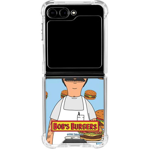 Bobs Burgers Burger of the Day Galaxy Z Flip6 Clear Case